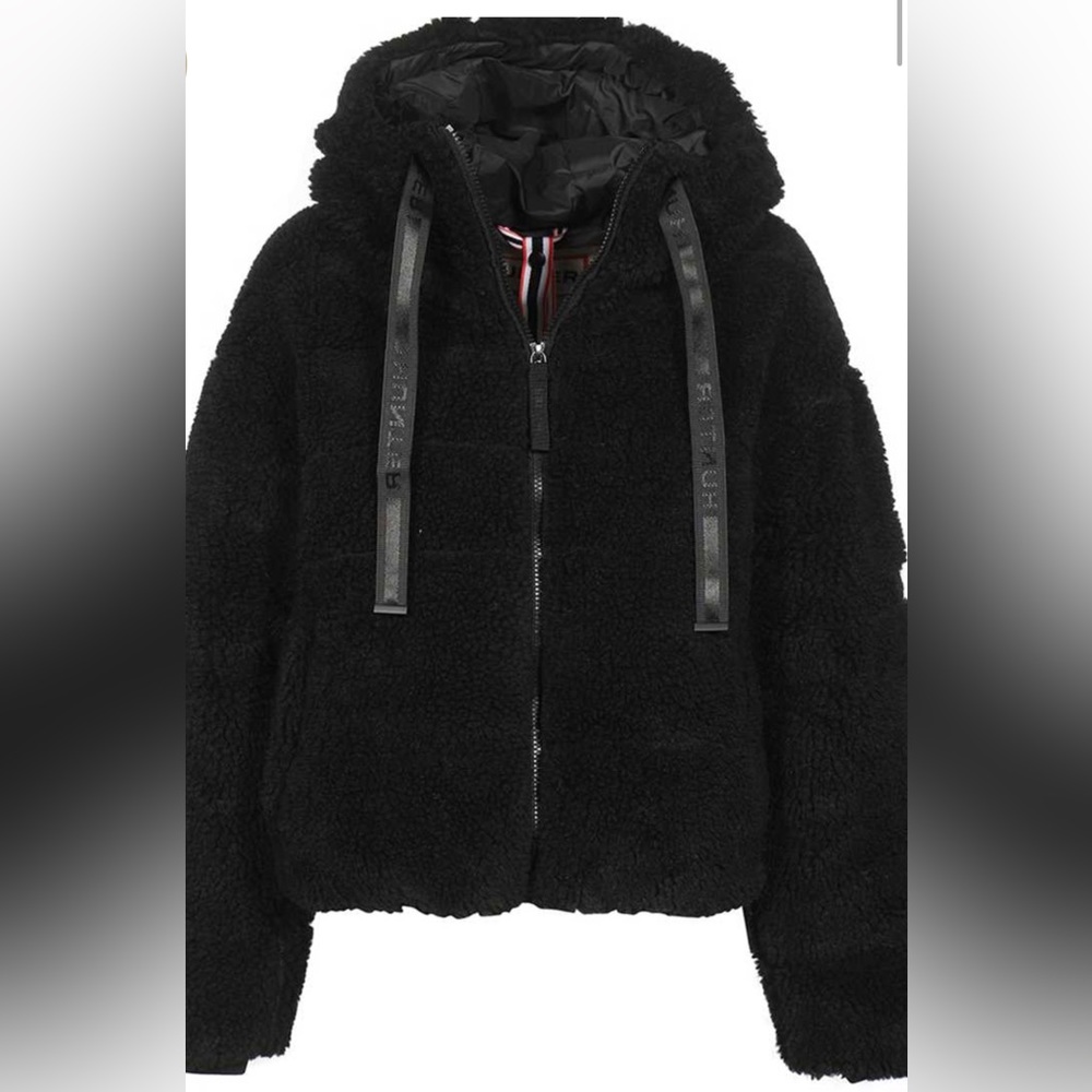 HUNTER WANDERER SHERPA PUFFER Jacket - Black Size XL - Picture 7 of 11